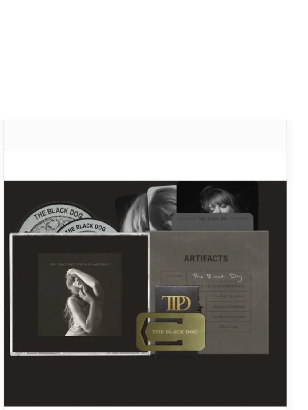 The Tortured Poets Department Collector's Edition Deluxe CD The Black Dog